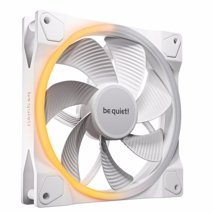 Fotografija izdelka BE QUIET! LIGHT WINGS (BL135) Reverse 140mm 4-pin PWM ARGB bel ventilator