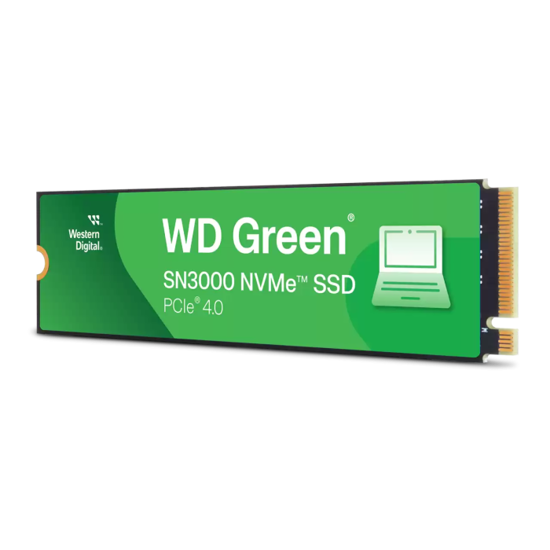Fotografija izdelka WD 2TB Green SN3000 M.2 2280 PCI-e 4.0 NVMe 1.4 SSD disk