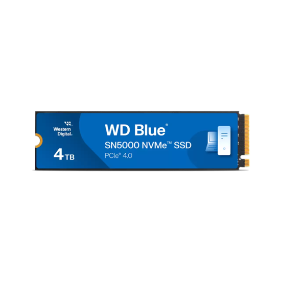 Fotografija izdelka WD 4TB Blue SN5000 M.2 2280 PCI-e 4.0 NVMe 1.4 SSD disk