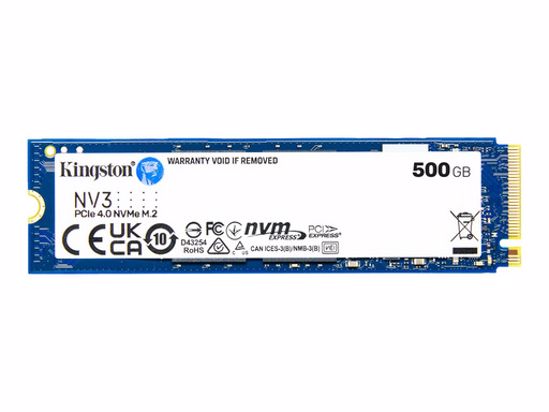 Fotografija izdelka SSD 500GB M.2 80mm PCI-e 4.0 x4 NVMe, Kingston NV3 (SNV3S/500G)