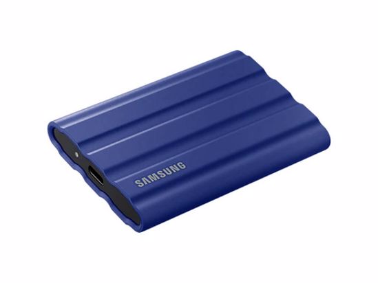 Fotografija izdelka Zunanji SSD 2TB Type-C USB 3.2 Gen2 NVMe, IP65, Samsung T7 Shield, moder, MU-PE2T0R