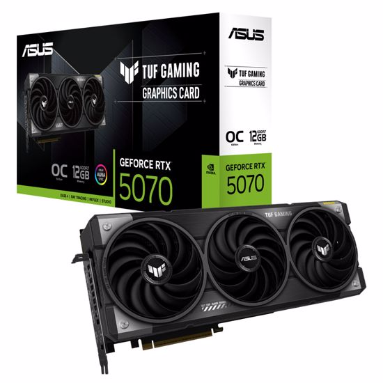 Fotografija izdelka ASUS TUF Gaming GeForce RTX 5070 12GB GDDR7 OC (TUF-RTX5070-O12G-GAMING) gaming grafična kartica