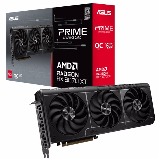 Fotografija izdelka ASUS PRIME Radeon RX 9070 XT 16GB GDDR6 OC (PRIME-RX9070XT-O16G) grafična kartica