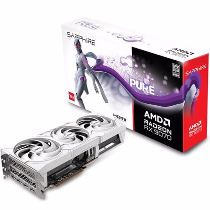 Fotografija izdelka SAPPHIRE PURE Radeon RX 9070 16GB GDDR6 ARGB gaming grafična kartica