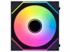 Fotografija izdelka Ventilator za ohišje Lian Li UNI FAN SL-INF Wireless 120 Reverse Blade ARGB PWM 120mm, 3 Pack+kontroler, črn