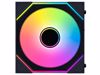 Fotografija izdelka Ventilator za ohišje Lian Li UNI FAN SL-INF Wireless 120 Reverse Blade ARGB PWM 120mm, črn