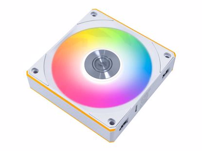 Fotografija izdelka Ventilator za ohišje Lian Li UNI FAN CL Wireless 120 Reverse Blade ARGB PWM 120mm, bel