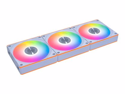 Fotografija izdelka Ventilator za ohišje Lian Li UNI FAN CL Wireless 120 ARGB PWM 120mm, 3 Pack + kontroler, bel