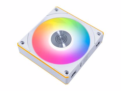 Fotografija izdelka Ventilator za ohišje Lian Li UNI FAN CL Wireless 120 ARGB PWM 120mm, bel