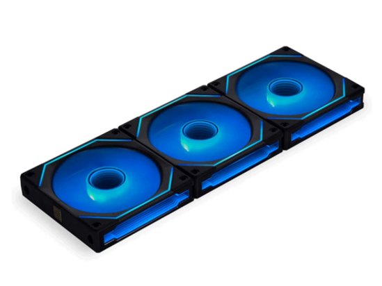 Fotografija izdelka Ventilator za ohišje Lian Li UNI FAN SL-INFINITY 120 Reverse Blade, ARGB PWM 120mm, 3 Pack+Controller, črn