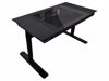 Fotografija izdelka Miza z ohišjem Lian Li DK-07, eno/dvosistemska, dvižna, črna