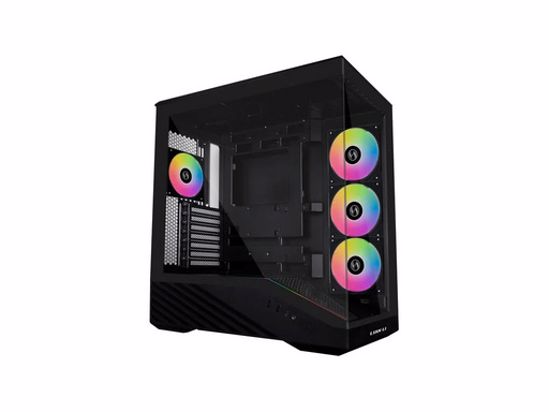 Fotografija izdelka Računalniško ohišje Lian Li Vector V100, ATX, Midi-Tower, kaljeno steklo, črno