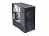 Fotografija izdelka Računalniško ohišje Lian Li LANCOOL 206 Midi-Tower, ATX, ARGB, kaljeno steklo, črno