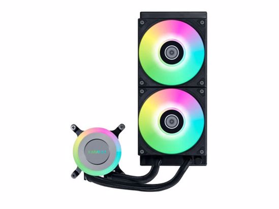 Fotografija izdelka Komplet za tekočinsko hlajenje AIO Liquid Cooler Lian Li GA II Lite 240 RGB, ARGB, črn