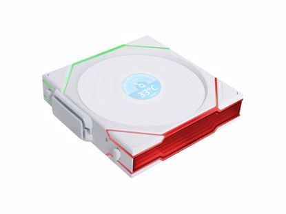 Fotografija izdelka Ventilator za ohišje Lian Li UNI FAN TL Wireless LCD 120 Reverse Blade ARGB PWM 120mm, bel