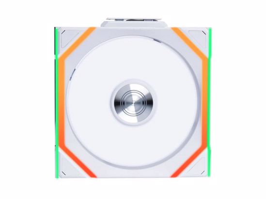 Fotografija izdelka Ventilator za ohišje Lian Li UNI FAN SL Wireless 120 Reverse Blade ARGB PWM 120mm, bel