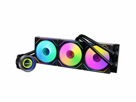 Fotografija izdelka Komplet za tekočinsko hlajenje AIO Liquid Cooler Lian Li GALAHAD II Trinity 360 SL-INF, ARGB, črn