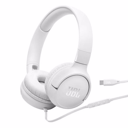 Fotografija izdelka JBL Tune 520 USB-C žične slušalke, bele