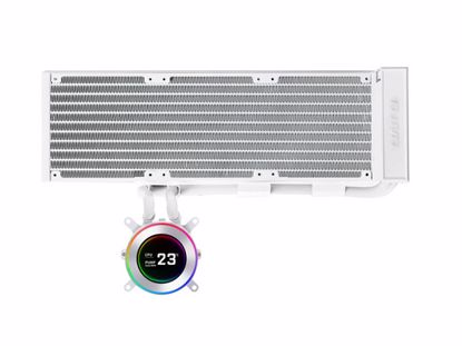 Fotografija izdelka Komplet za tekočinsko hlajenje AIO Liquid Cooler Lian Li HydroShift II LCD-C 360 Fanless, bel