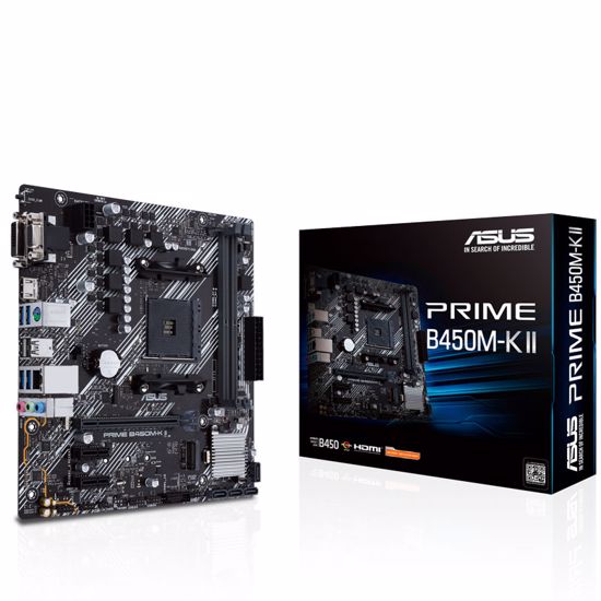 Fotografija izdelka ASUS PRIME B450M-K II AM4 USB 3.2 Gen1 mATX osnovna plošča