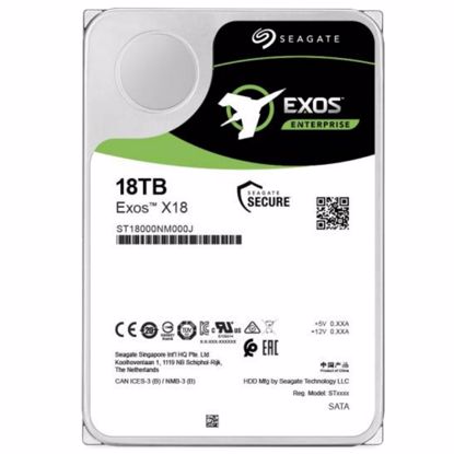 Fotografija izdelka SEAGATE Exos X18 12TB 3,5" SATA 3 256MB 7200rpm (ST12000NM000J) trdi disk