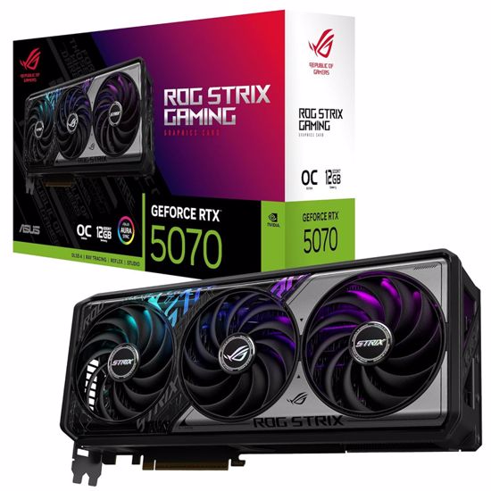 Fotografija izdelka ASUS ROG STRIX GeForce RTX 5070 OC 12GB GDDR7 (ROG-STRIX-RTX5070-O12G-GAMING) grafična kartica