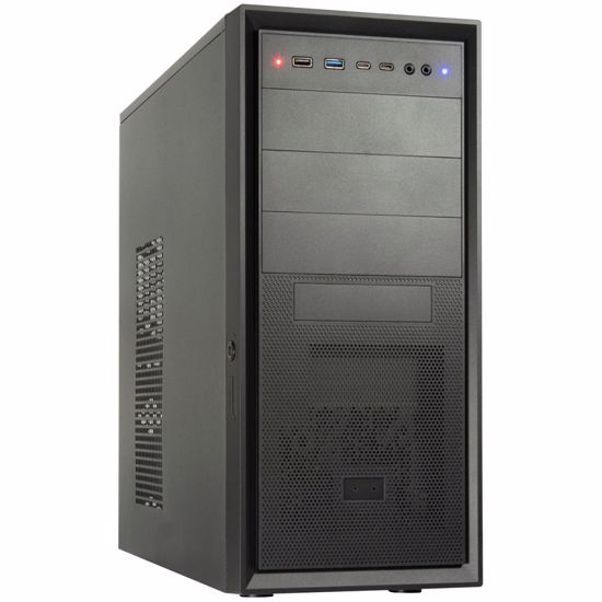 Fotografija izdelka INTER-TECH IT-8862 PLAID midi-ATX črno ohišje