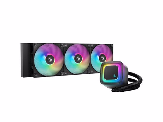 Fotografija izdelka Komplet za tekočinsko hlajenje AIO Liquid Cooler DeepCool LE360 V2, 360mm, ARGB, črn