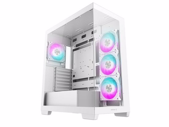 Fotografija izdelka Računalniško ohišje DeepCool CG580 4F, ATX, Midi-Tower, kaljeno steklo, belo