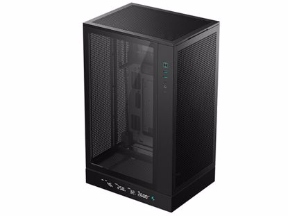 Fotografija izdelka Računalniško ohišje DeepCool CH270 DIGITAL, Micro-ATX, LCD, Kaljeno steklo, črno