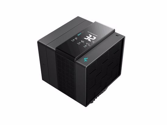 Fotografija izdelka Hladilnik za procesor DeepCool ASSASSIN IV VC VISION, 140mm, Vapor Chamber, LCD, črn