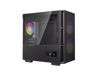 Fotografija izdelka Računalniško ohišje DeepCool CH360 Digital, Micro-ATX, ARGB, LCD, kaljeno steklo, črno