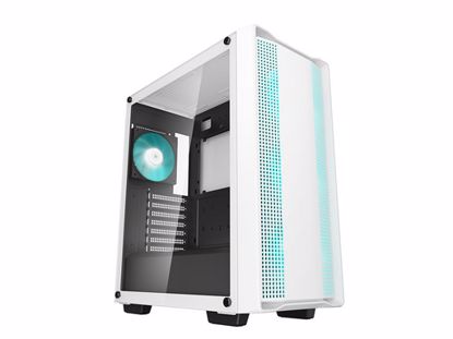 Fotografija izdelka Računalniško ohišje DeepCool CC560 WH V2, ATX, LED, kaljeno steklo, belo