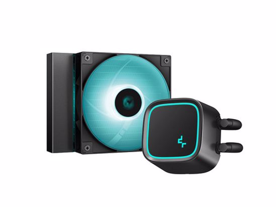 Fotografija izdelka Komplet za tekočinsko hlajenje AIO Liquid Cooler DeepCool LE300 Marrs, 120mm, LED, črn