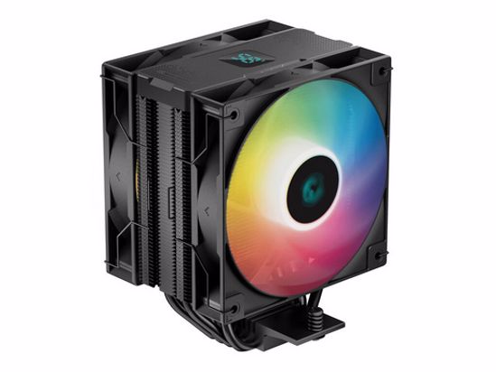 Fotografija izdelka Hladilnik za procesor DeepCool AG400 Digital Plus ARGB, 2x 120mm,  črn