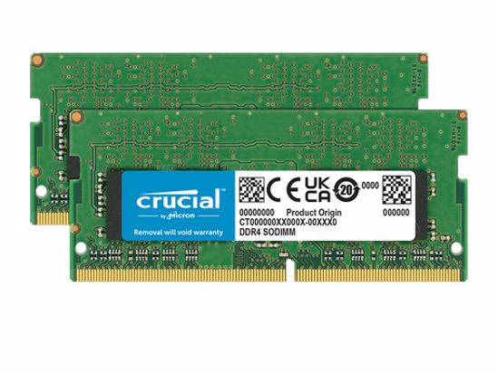 Fotografija izdelka RAM SODIMM DDR4 64GB Kit (2x 32) PC4-25600 3200MT/s CL22 1.2V Crucial