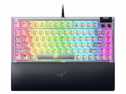 Fotografija izdelka Tipkovnica Razer BlackWidow V4 75%, Phantom White, US
