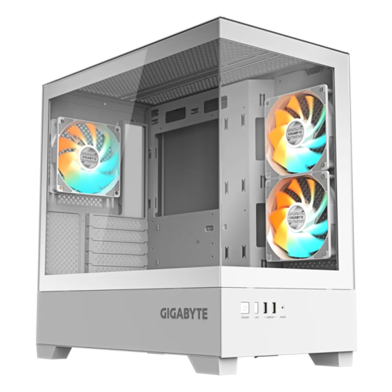 Fotografija izdelka Gigabyte C201 PANORAMIC ICE ATX RGB osvetljeno ohišje, belo