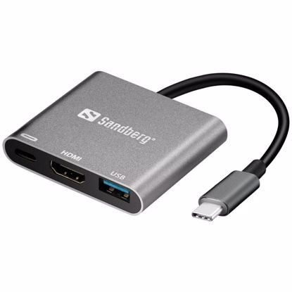 Fotografija izdelka Sandberg USB-C Mini Dock HDMI+USB mini priklopna postaja