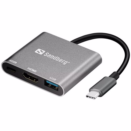 Fotografija izdelka Sandberg USB-C Mini Dock HDMI+USB mini priklopna postaja