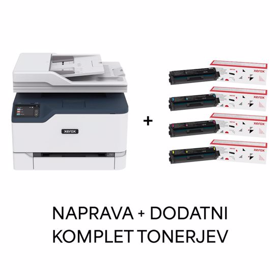 Fotografija izdelka Večfunkcijska barvna laserska naprava XEROX C235DNI + komplet tonerjev
