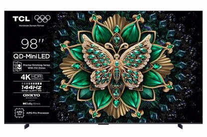 Fotografija izdelka TCL 4K QD-Mini LED TV 98C61K, Google TV, 144Hz, Onkyo zvok z Dolby Atmos