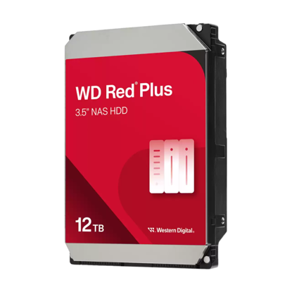 Fotografija izdelka WD 12TB Red Plus 3,5" SATA 6Gb/s 7200rpm 512MB HDD disk