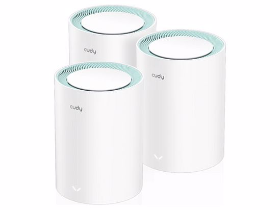 Fotografija izdelka Mesh sistem CUDY M1500 (3-Pack), AX1500 Gigabit Wi-Fi 6