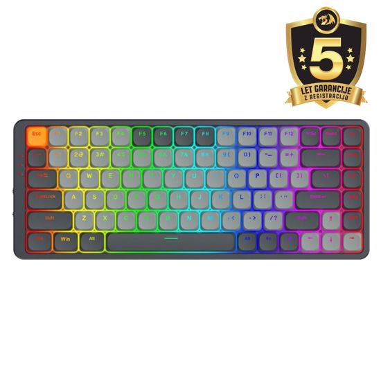 Fotografija izdelka REDRAGON AZURE K652GG RGB PRO BREZŽIČNA MEHANSKA TIPKOVNICA