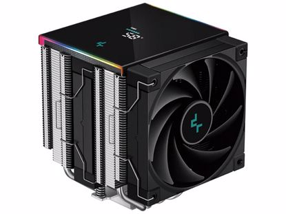 Fotografija izdelka Hladilnik za procesor DeepCool AK620 DIGITAL SE, 2x120mm, ARGB, LCD, črn