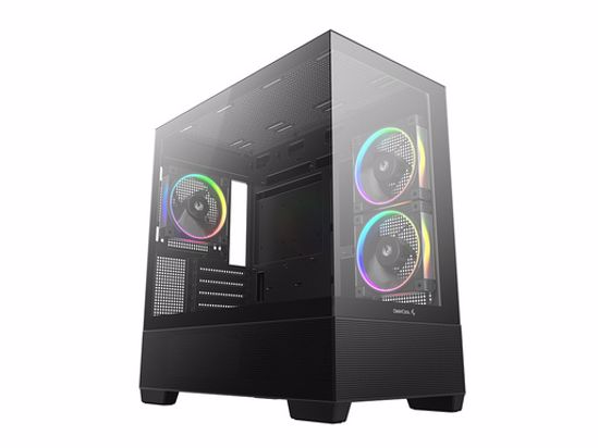 Fotografija izdelka Računalniško ohišje DeepCool CG380 3F, mATX, Midi-Tower, kaljeno steklo, črno