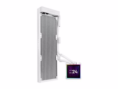 Fotografija izdelka Komplet za tekočinsko hlajenje AIO Liquid Cooler Lian Li HydroShift II LCD-S 360N Fanless, bel