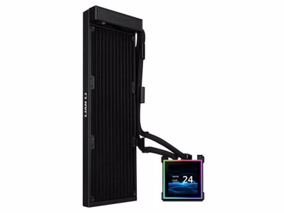 Fotografija izdelka Komplet za tekočinsko hlajenje AIO Liquid Cooler Lian Li HydroShift II LCD-S 360N Fanless, črn