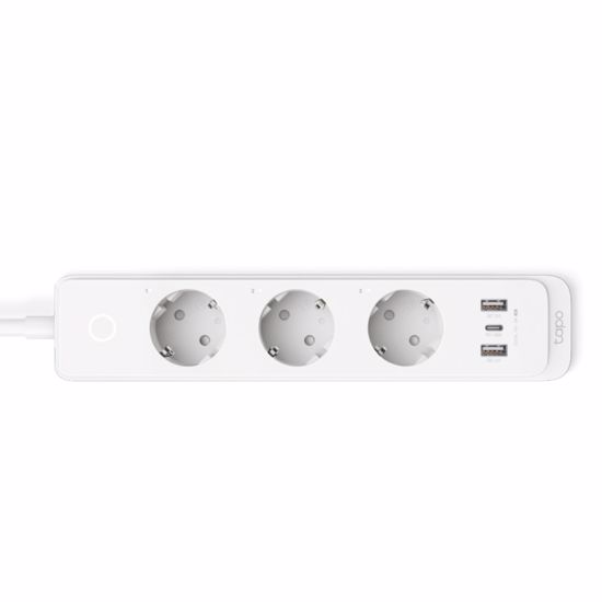 Fotografija izdelka TP-LINK Tapo P300 Smart Wi-Fi Power Strip 2x USB 1xUSB-C 3x Schuko pametni podaljšek